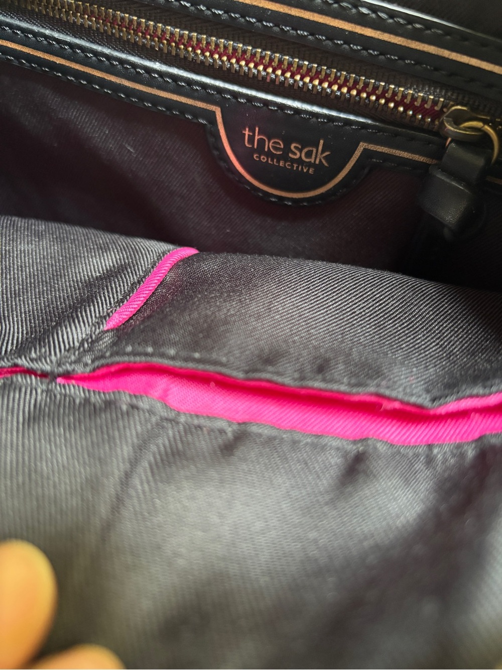 The Sak Collective Pebbled Leather Crossbody in Light Cream - Picture 5 of 8